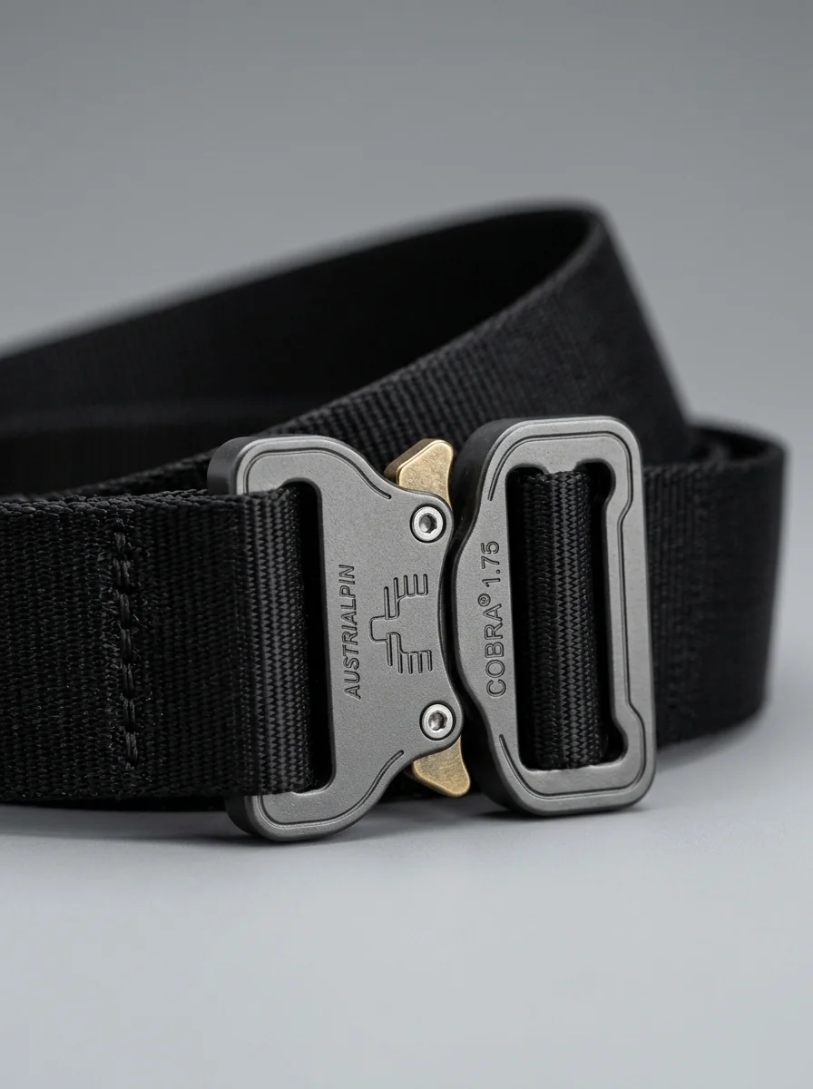 Tactical Cobra D-Ring Cargo Utility Belt — Buckle Detail