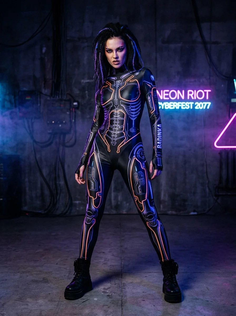 Dark Host UV-Reflective Contour Bodysuit